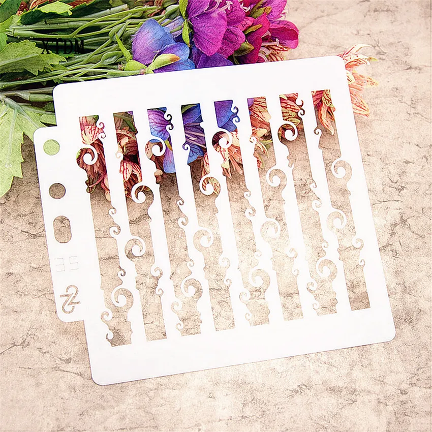 Barb plastic mold shield DIY cake scrapbook stencils hollow Embellishments printing lace ruler Valentine's Day
Barb plastic mold shield DIY cake scrapbook stencils hollow Embellishments printing lace ruler Valentine's Day