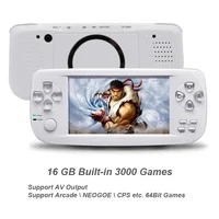 New 64Bit 4.3 Inch Built-in 3000 Games PAP K3 For CP1/CP2/GBA/FC/NEO/GEO Format Games Portable HD Handheld Video Game Console image