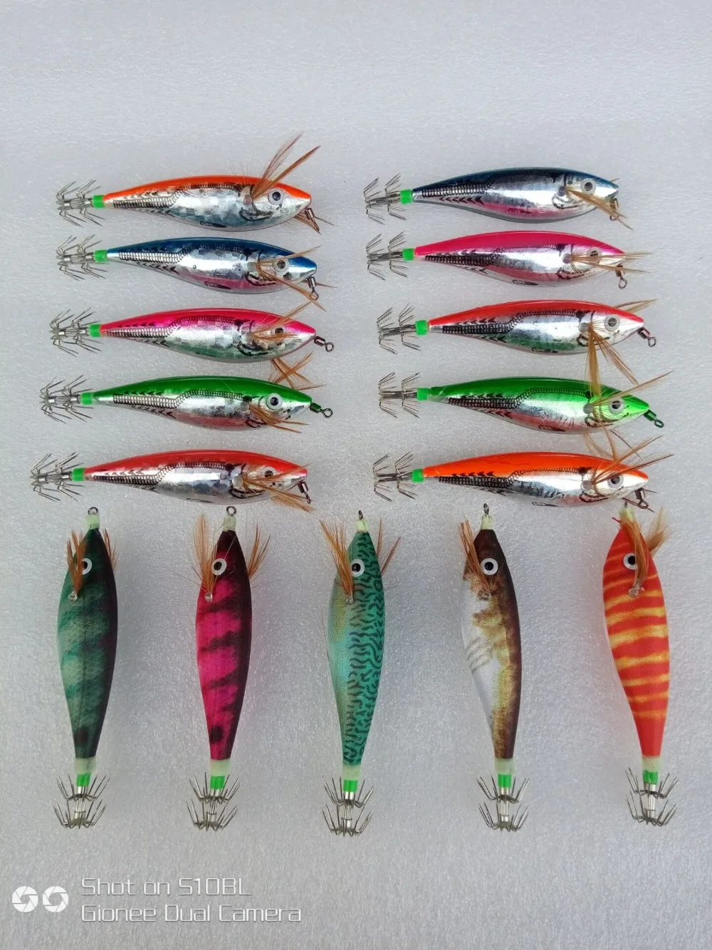 mr octopus 15pcs Squid Jigs , squid hook ,wood shromp/ luminous ,fishing lure, tackle .11cm,13g. hard lure ,lure jigs ,bait,
mr octopus 15pcs Squid Jigs , squid hook ,wood shromp/ luminous ,fishing lure, tackle .11cm,13g. hard lure ,lure jigs ,bait,
