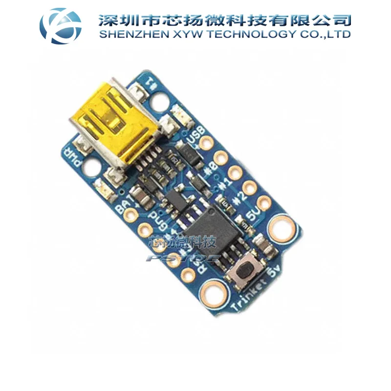 Original 1501 AVR Trinket Mini MCU 5V Logic Atmel ATtiny85 31 mm x 15.5 mm x 5 mm
Original 1501 AVR Trinket Mini MCU 5V Logic Atmel ATtiny85 31 mm x 15.5 mm x 5 mm