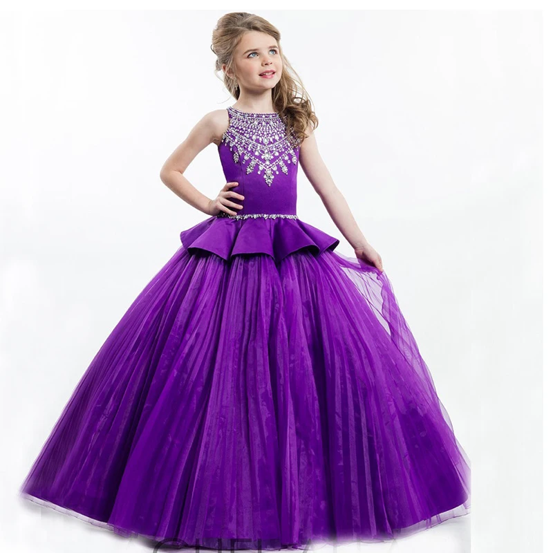 2017 New Purple Flower Girls Dresses Vintage Ball Gown Sleeveless Children Beading Sequin Pageant First Communion Gowns Vestidos
2017 New Purple Flower Girls Dresses Vintage Ball Gown Sleeveless Children Beading Sequin Pageant First Communion Gowns Vestidos