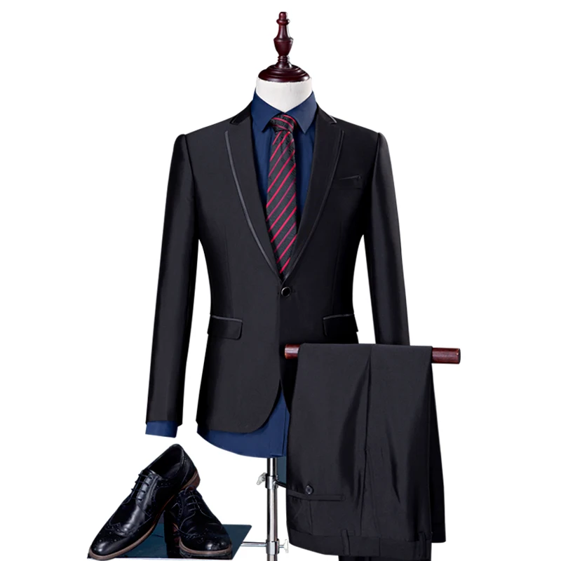 2 Pieces / 2019 Men's Casual Suit Solid Color Large Size Slim Suits Men , Banquet wedding men's wedding dress Blazer + Pants
2 Pieces / 2019 Men's Casual Suit Solid Color Large Size Slim Suits Men , Banquet wedding men's wedding dress Blazer + Pants