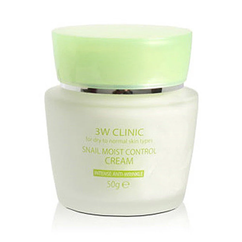 

BEST Korea Cosmetic 3W CLINIC Snail Moist Control Cream 50g Day Cream Face Cream Acne Treatment Moisturizing Anti Wrinkles