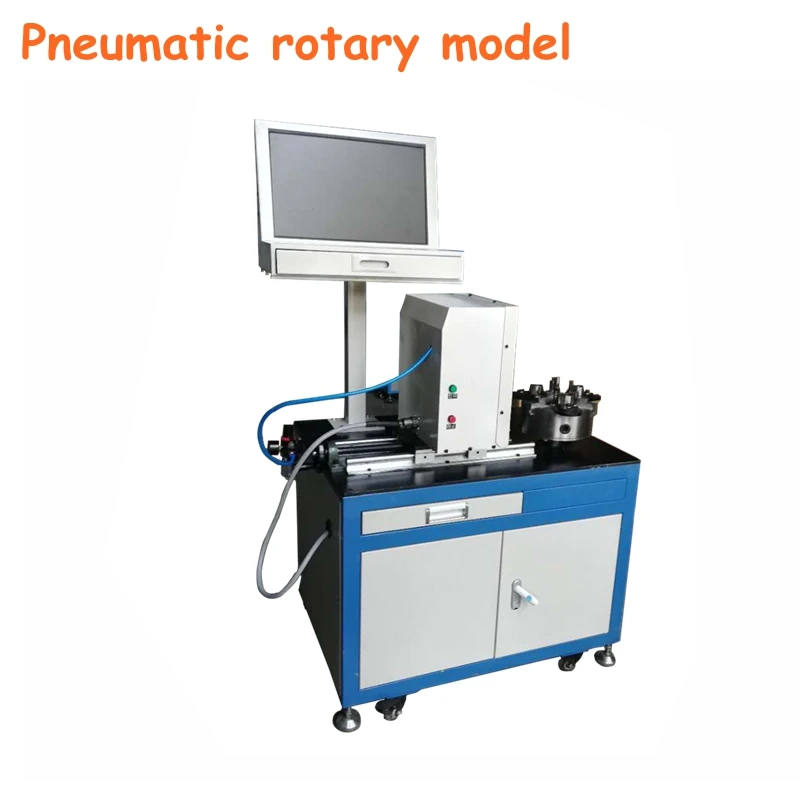 CNC Pneumatic Rotary Engraving Machine Marking on Metal flange plate with 200mm rotary axis
CNC Pneumatic Rotary Engraving Machine Marking on Metal flange plate with 200mm rotary axis