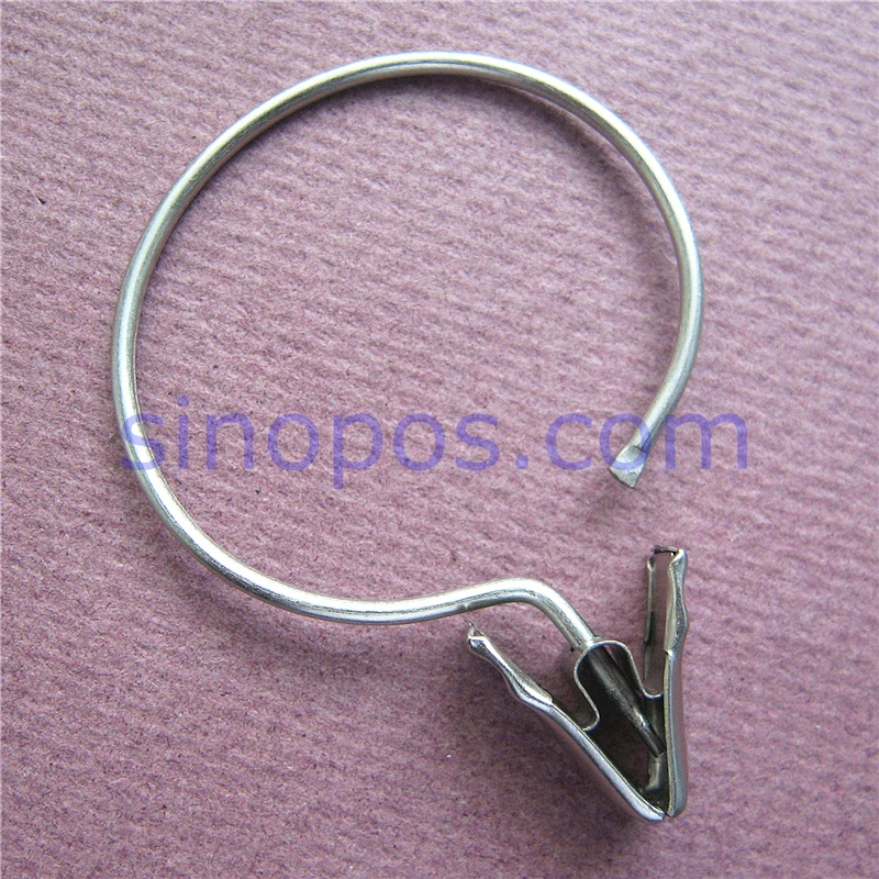 Steel Swivel Gripper Large Wire Circle rack rail curtain hooks cap sock scarf banner sign hanger laundry clothespin metal clips | Дом и сад