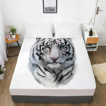 3D Print Custom Bed Sheet With Elastic,Fitted Sheet Queen/King,Animal White tiger Mattress Cover 160x200/150x200,drop ship
3D Print Custom Bed Sheet With Elastic,Fitted Sheet Queen/King,Animal White tiger Mattress Cover 160x200/150x200,drop ship