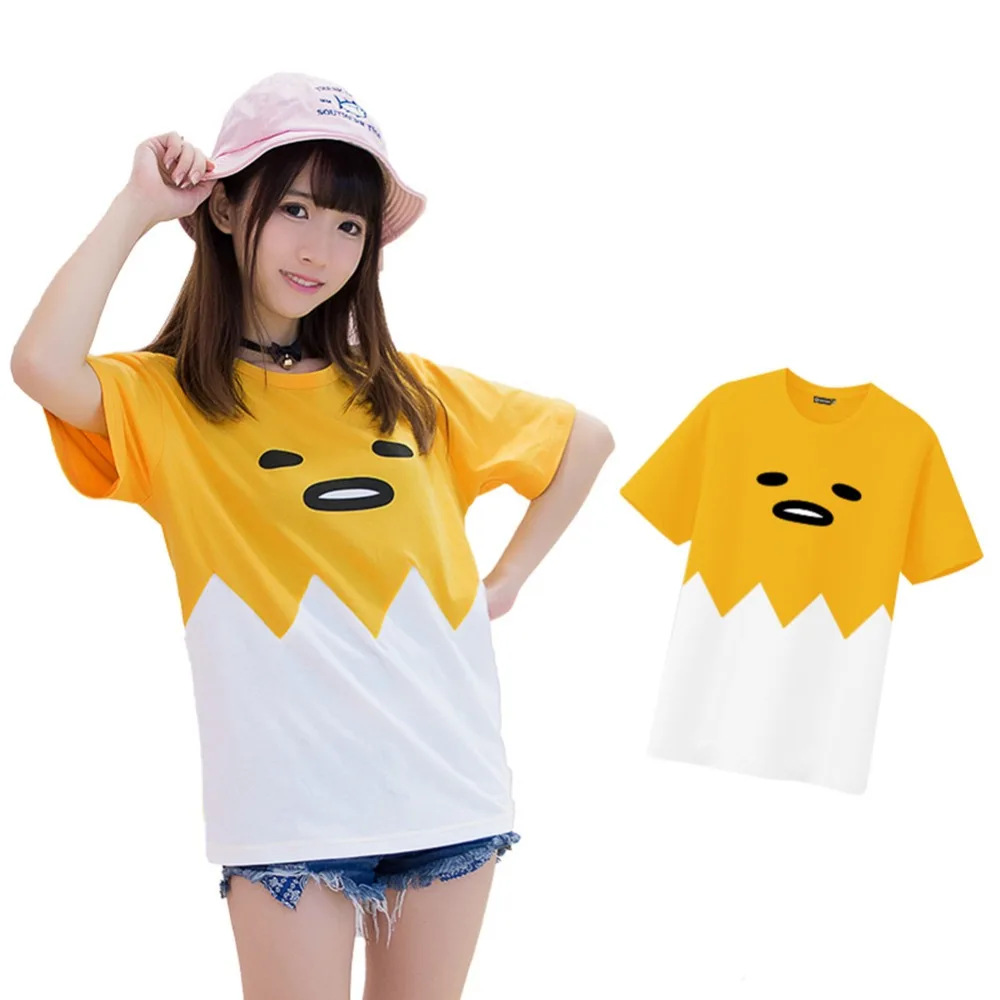 Japanese Anime Gudetama Shirt Cute Girls Short Sleeve Cotton O-neck T-shirt Cosplay
Japanese Anime Gudetama Shirt Cute Girls Short Sleeve Cotton O-neck T-shirt Cosplay