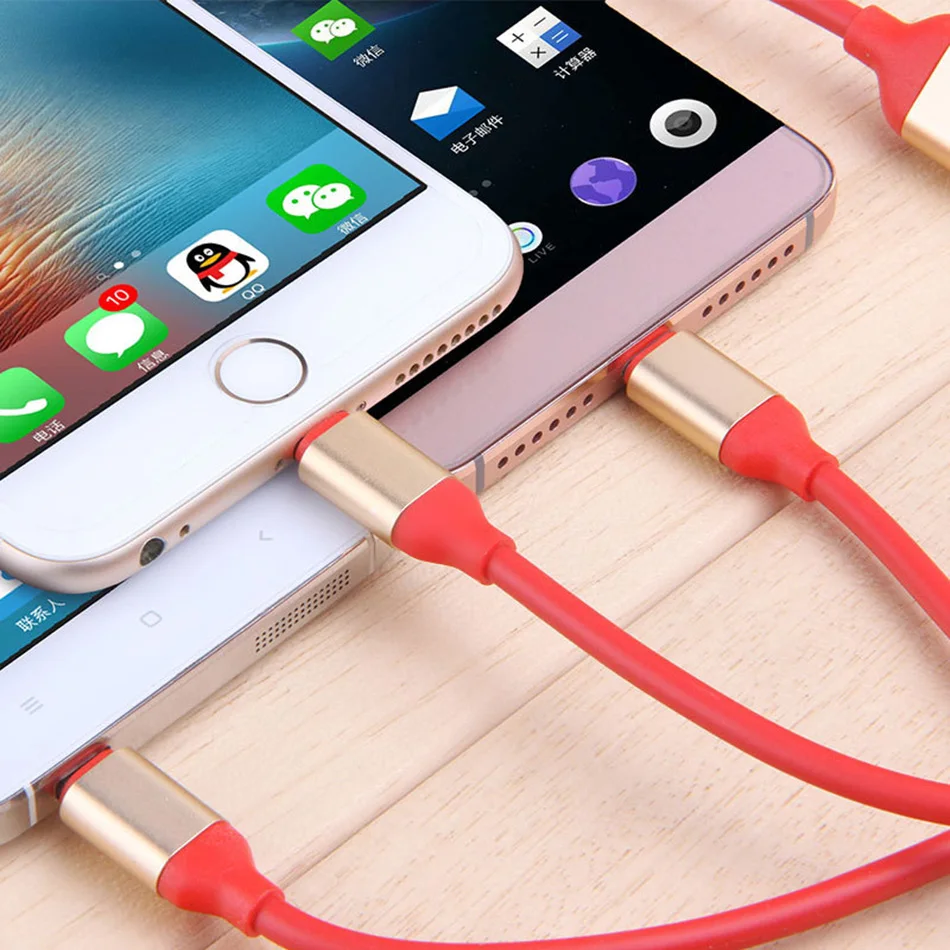 NOHON Micro USB Type-C 8 pin 3 2 in 1 Charger Cord For iPhone 7 8 6 6S Plus X iOS Android For Samsung Xiaomi Fast Charger Cables (3)