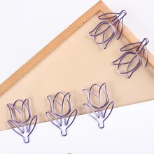 Tulip design paperclip Creative Shaping Paperclips Metal Office Clip Kawaii Accessories Kawaii Stationery Bookmark Shool Gadgets
Tulip design paperclip Creative Shaping Paperclips Metal Office Clip Kawaii Accessories Kawaii Stationery Bookmark Shool Gadgets