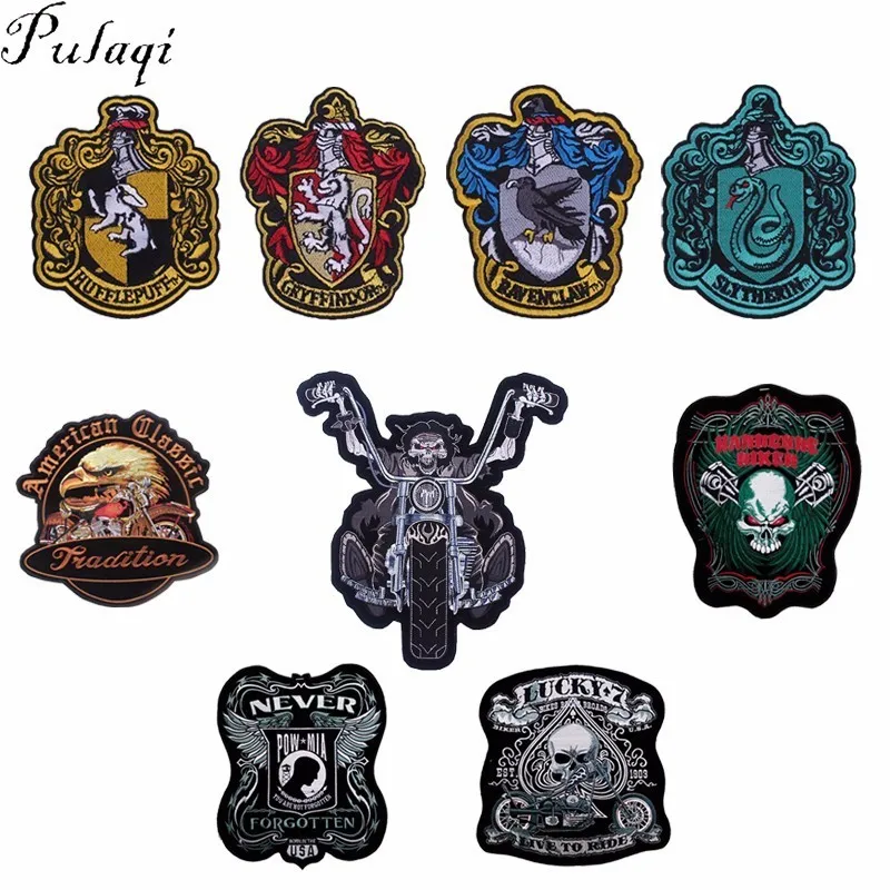 Pulaqi Gryffindor Hufflepuff Ravenclaw Slytherin Slytherin Iron On Patches For Men Cloth DIY Big Size Patch HarryPotter Decor F
Pulaqi Gryffindor Hufflepuff Ravenclaw Slytherin Slytherin Iron On Patches For Men Cloth DIY Big Size Patch HarryPotter Decor F