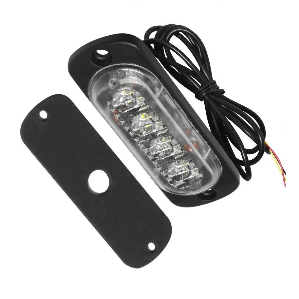 8pcs 4 LED 12-24V Car Vehicle Truck Strobe Flash Light Side Warning Caution White Light Lamp
8pcs 4 LED 12-24V Car Vehicle Truck Strobe Flash Light Side Warning Caution White Light Lamp
