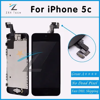 10PCS/LOT Top AAA Quality Cell Phone Display For iPhone 5C LCD Assembly Touch Screen Digitizer Assembly+Front Camera+Sensor Flex
10PCS/LOT Top AAA Quality Cell Phone Display For iPhone 5C LCD Assembly Touch Screen Digitizer Assembly+Front Camera+Sensor Flex