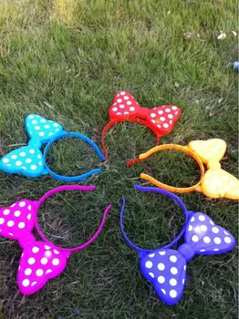 30pcs/lot LED Cute Minnie Glowing Hairbands, Birthday Wedding Festival Party Cheering Flashing Headbands For Kid's Toys 
30pcs/lot LED Cute Minnie Glowing Hairbands, Birthday Wedding Festival Party Cheering Flashing Headbands For Kid's Toys