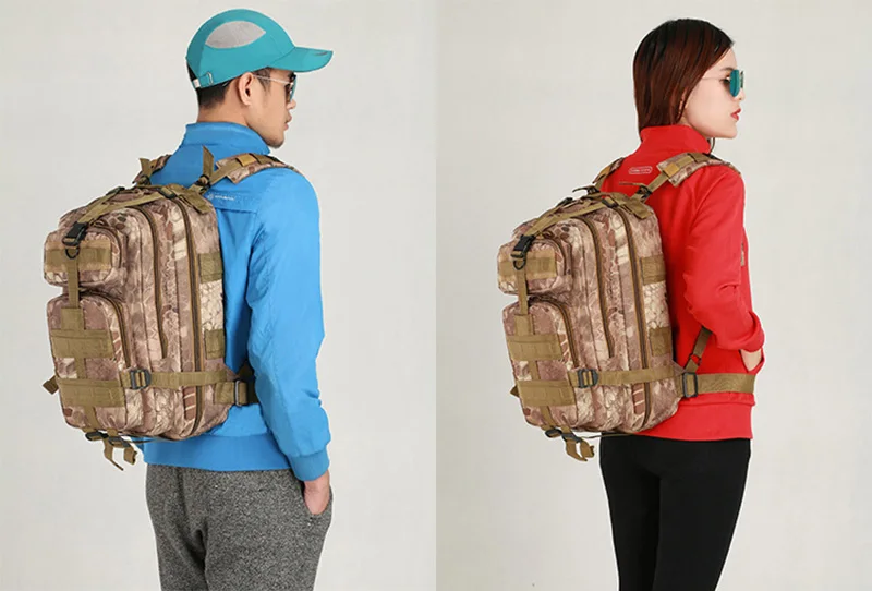 30L Outdoor Military Tactical Backpack Molle Bag Army Sport Rucksack Climbing Camping Trekking Storage Camouflage Bag BP0272 (12)