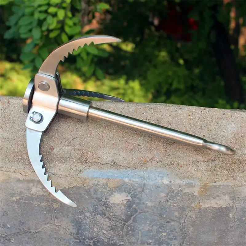Foldable Grappling Hook Claw Grapnel Anchor Stainless Steel 304 Tree Climbing Hooks with 3 Folding Sawtooth Claws Carabiner Tool
Foldable Grappling Hook Claw Grapnel Anchor Stainless Steel 304 Tree Climbing Hooks with 3 Folding Sawtooth Claws Carabiner Tool