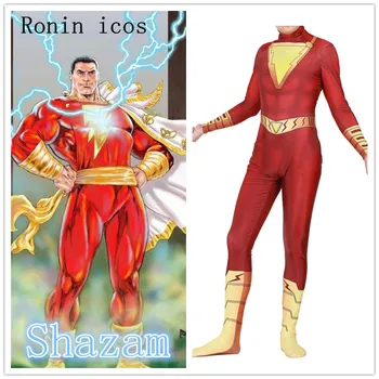 2018 Movie Shazam Captain Marvel Cosplay Costumes Billy Batson Superhero Spandex Zentai Adult Kids Size Party Halloween Suits
2018 Movie Shazam Captain Marvel Cosplay Costumes Billy Batson Superhero Spandex Zentai Adult Kids Size Party Halloween Suits