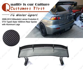 Carbon Fiber VTX Type 5 1500mm Rear Spoiler & Base with Aluminum Legs Fit For 2008-2012 Evolution X EVO 10 Trunk GT Wing
Carbon Fiber VTX Type 5 1500mm Rear Spoiler & Base with Aluminum Legs Fit For 2008-2012 Evolution X EVO 10 Trunk GT Wing