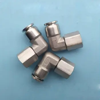 

304 Stainless Steel 1/8" 1/4" 3/8" 1/2" BSP Tube 4mm 6mm 8mm 10mm 12mm 16mm Pneumatic Female Elbow Connector Push In Fitting