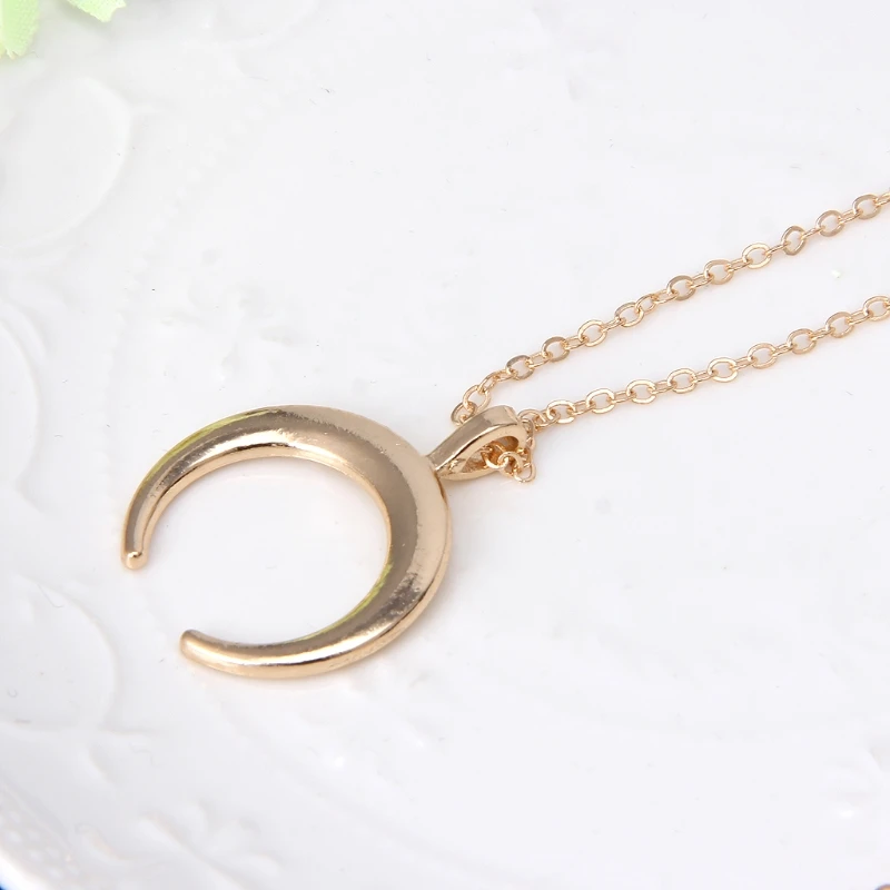 2 Colos Gold Sliver Boho Half Moon Crescent Pendant Necklace Double Horn Jewelry Minimal Girlfriend Gift Alloy
2 Colos Gold Sliver Boho Half Moon Crescent Pendant Necklace Double Horn Jewelry Minimal Girlfriend Gift Alloy