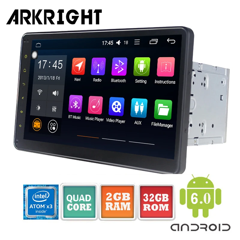 ARKRIGHT 10.1'' 2din IPS screen Android 8.1 Car Radio 2GB Head Unit/radio Audio Stereo GPS car player/Multimedia Player
ARKRIGHT 10.1'' 2din IPS screen Android 8.1 Car Radio 2GB Head Unit/radio Audio Stereo GPS car player/Multimedia Player