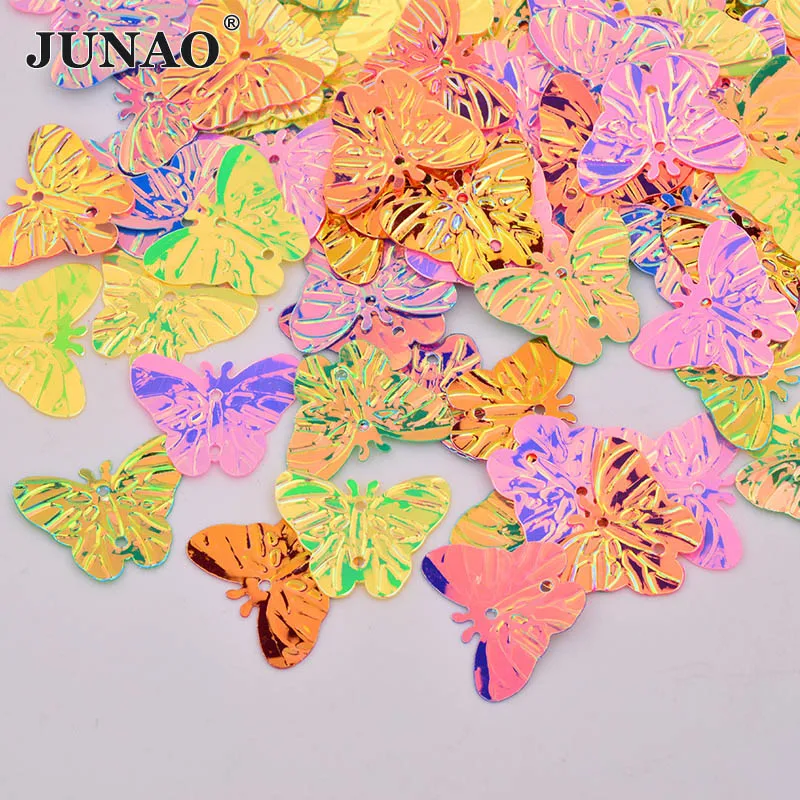 JUNAO 20x23mm Mix Color AB Big Sequins Butterfly Paillette Applique Sew On Glitter Sequin Decor for Clothes Accessories Crafts
JUNAO 20x23mm Mix Color AB Big Sequins Butterfly Paillette Applique Sew On Glitter Sequin Decor for Clothes Accessories Crafts