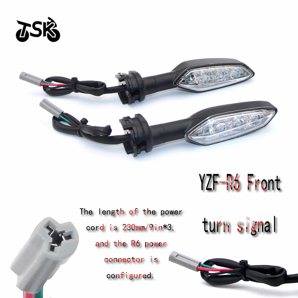 

Moto modified mini LED turn signal For YAMAHA YZF-R6 YZFR6 YZF R6 motorcycle Blinker Front or Rear white