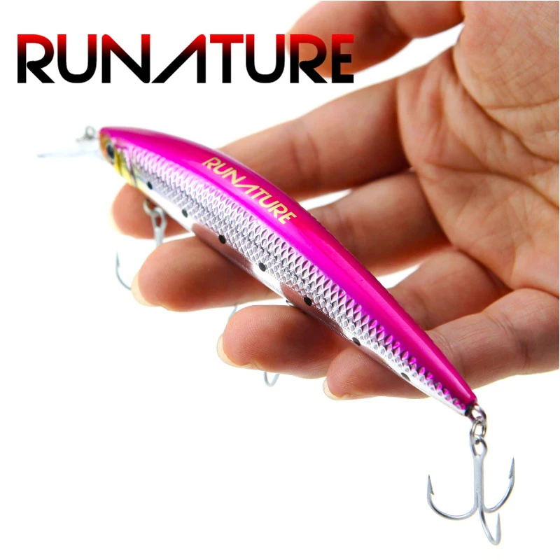 RUNATURE Flash Minnow Fishing Lure Bait Artificial Lure 110mm/37g With 3 French VMC Hooks Fishing Sinking Bait Hard MinnowLures
RUNATURE Flash Minnow Fishing Lure Bait Artificial Lure 110mm/37g With 3 French VMC Hooks Fishing Sinking Bait Hard MinnowLures