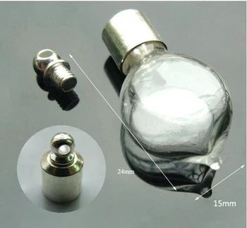 SCREW CAP 29*14.8*8mm mini love heart glass vial pendant rice name art wishing glass bottle necklace pendant craft material
SCREW CAP 29*14.8*8mm mini love heart glass vial pendant rice name art wishing glass bottle necklace pendant craft material
