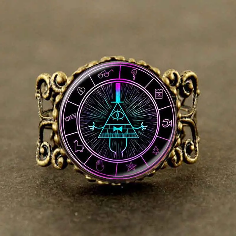 Gravity Falls Mysteries BILL CIPHER WHEEL adjustable Steampunk ring Doctor Who 1pcs/lot Mens Vintage 2016 Hot usa womens rings
Gravity Falls Mysteries BILL CIPHER WHEEL adjustable Steampunk ring Doctor Who 1pcs/lot Mens Vintage 2016 Hot usa womens rings