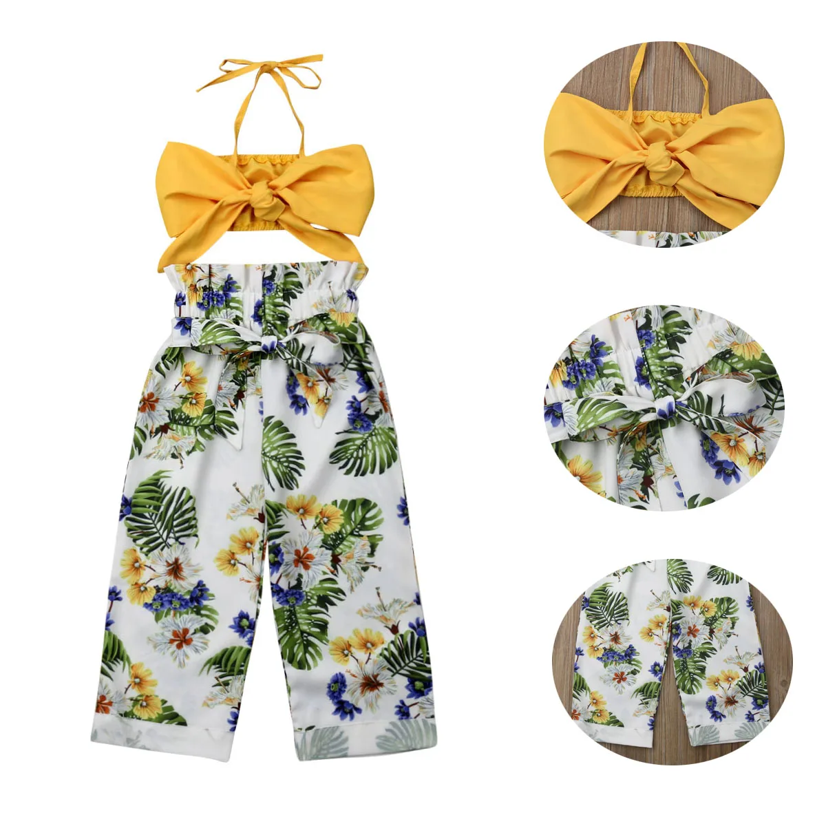 Fashion 2Pcs Toddler Kids Baby Girls Outfits Clothes Crop Tops +Floral Long Pants Summer Sets
Fashion 2Pcs Toddler Kids Baby Girls Outfits Clothes Crop Tops +Floral Long Pants Summer Sets