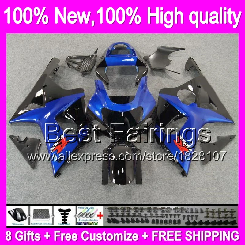 Fairing For SUZUKI GSX-R1000 Blue black GSXR1000 00-02 86B6 K2 GSXR 1000 GSX R1000 00 01 02 Gloss blue 2000 2001 2002 +Decal
Fairing For SUZUKI GSX-R1000 Blue black GSXR1000 00-02 86B6 K2 GSXR 1000 GSX R1000 00 01 02 Gloss blue 2000 2001 2002 +Decal