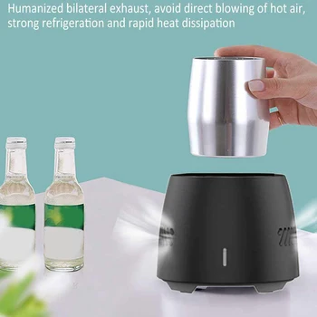 Instant Cooling Cup,Portable Electric Cooler Smart Device Fast-Cooling Mini Mobile Refrigerator Cools for Beverage Wine Beer C
Instant Cooling Cup,Portable Electric Cooler Smart Device Fast-Cooling Mini Mobile Refrigerator Cools for Beverage Wine Beer C
