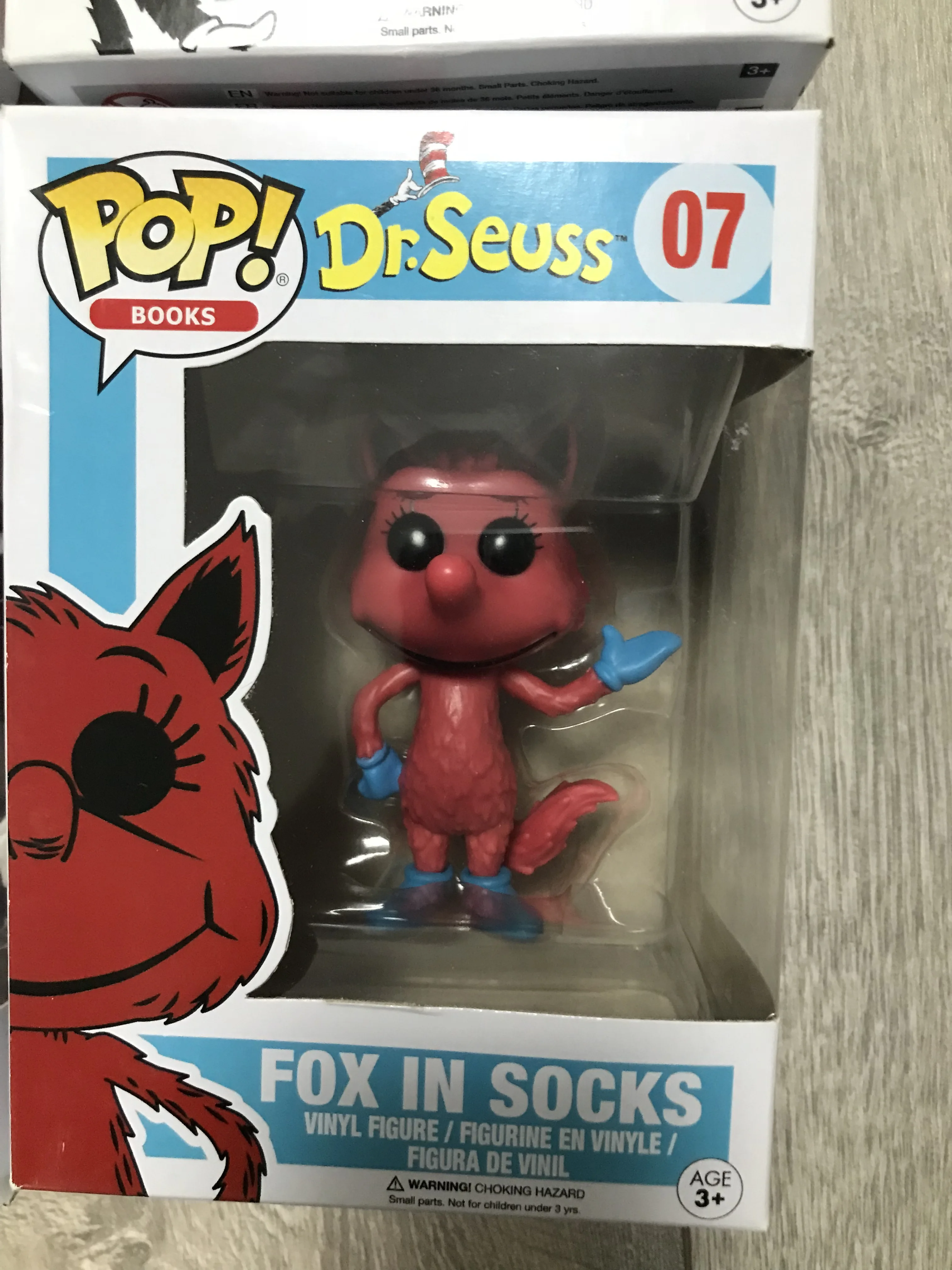 Fox in Socks Vinyl Action Figure New In Box Pop Keychain: Dr Funko Seuss