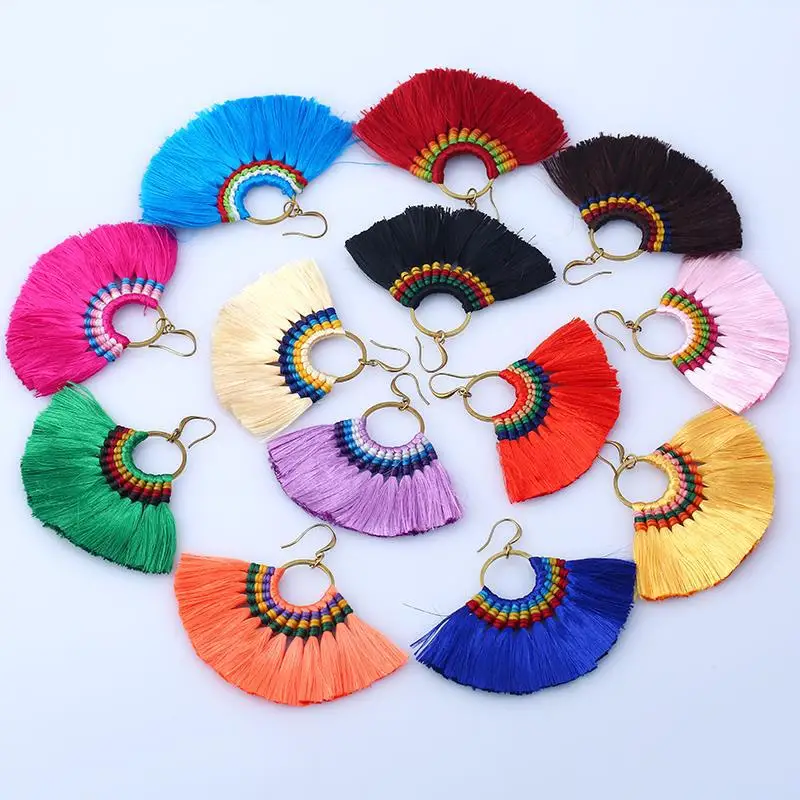 Ethnic Style Tassel Earring with Multi Colors Custom Stage Charm Gift DOM1061050
Ethnic Style Tassel Earring with Multi Colors Custom Stage Charm Gift DOM1061050