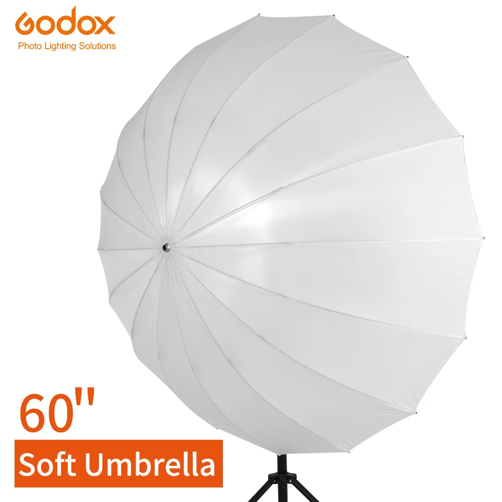 Godox Studio Photogrphy Umbrella 60" 150cm White Translucent Soft Umbrella with Large Diffuser Cover for Studio Shooting
Godox Studio Photogrphy Umbrella 60" 150cm White Translucent Soft Umbrella with Large Diffuser Cover for Studio Shooting