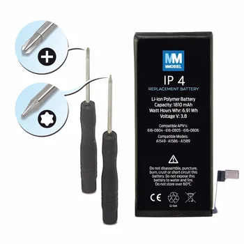100% MMOBIEL Original Mobile Phone Battery For Iphone4 battery Replacement Li-Ion 3,7v 1420 mAh incl. 2 x screwdrivers MMOBIEL
100% MMOBIEL Original Mobile Phone Battery For Iphone4 battery Replacement Li-Ion 3,7v 1420 mAh incl. 2 x screwdrivers MMOBIEL