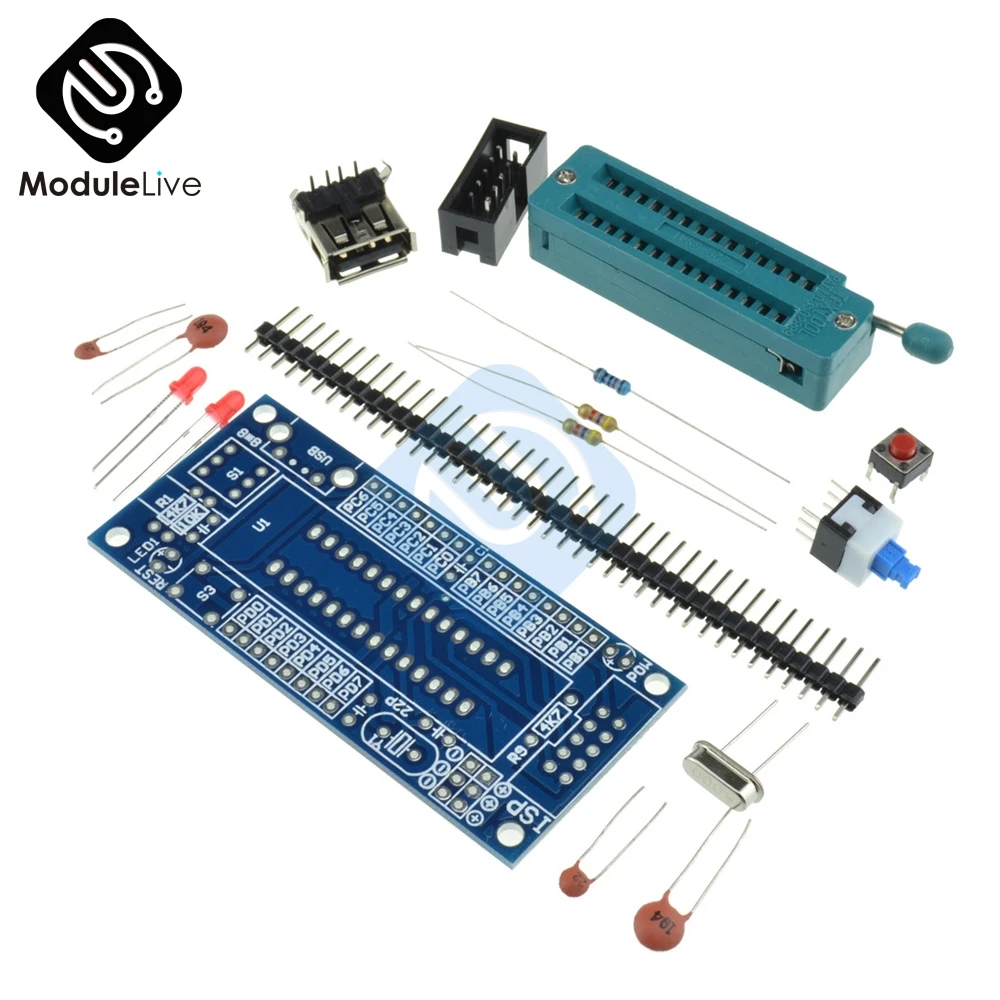 ATmega8 ATmega48 AVR минимальная система макетная плата миниатюрные электронные детали
