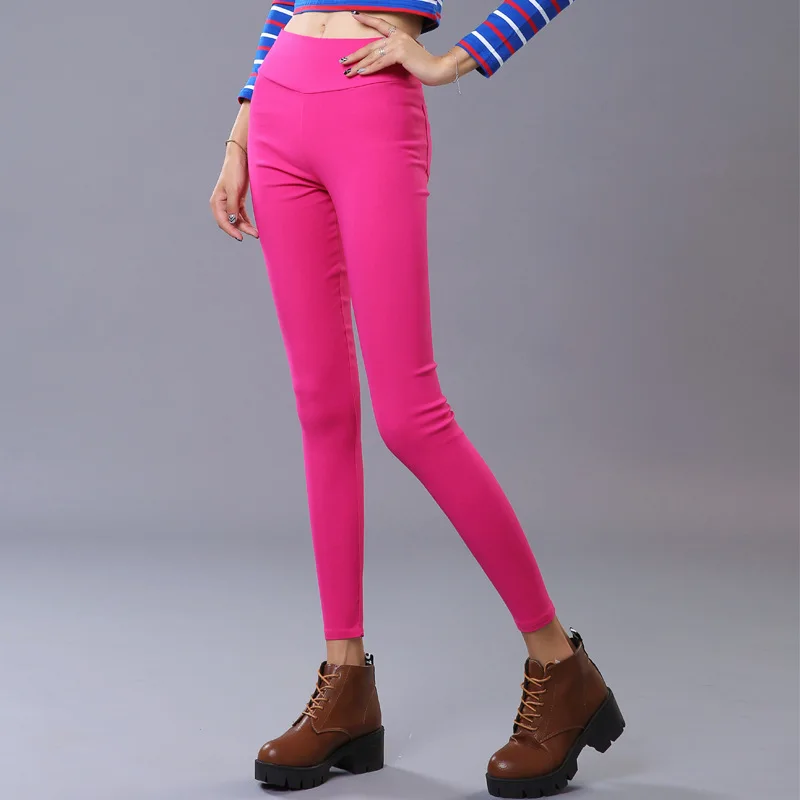 New Women High Waist leggings Elastic show thin Solid color Small trouser legs sexy leggings Pants female gift L1054
New Women High Waist leggings Elastic show thin Solid color Small trouser legs sexy leggings Pants female gift L1054