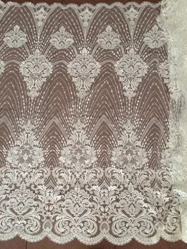 Nice looking White bridal beaded African French Lace Fabric Embroidered Nigeria French Net Lace fabric
Nice looking White bridal beaded African French Lace Fabric Embroidered Nigeria French Net Lace fabric