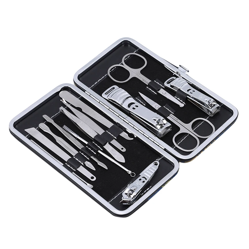 13PCS/Set Nail Care Nail Art Tool Sets Stainless Steel Universal Home Office Manicure Set Nail Clippers Cleaner Grooming Kit
13PCS/Set Nail Care Nail Art Tool Sets Stainless Steel Universal Home Office Manicure Set Nail Clippers Cleaner Grooming Kit