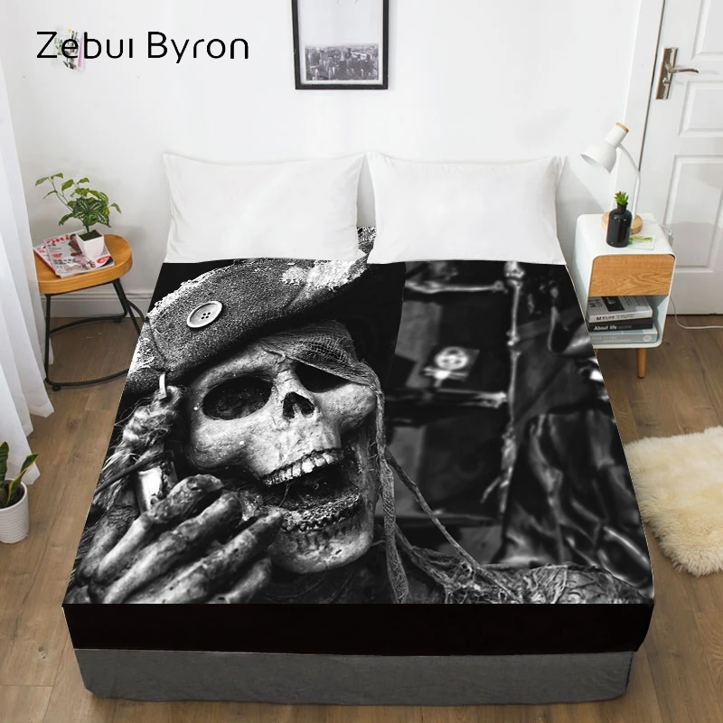 3D Custom Bed Sheets With Elastic,Fitted Sheet Queen/King,Black Skeleton Pirates Mattress Cover 135/150/160x200 bedsheet
3D Custom Bed Sheets With Elastic,Fitted Sheet Queen/King,Black Skeleton Pirates Mattress Cover 135/150/160x200 bedsheet