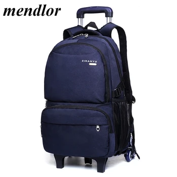 Wheeled backpack for kids Rolling bags for boys Student trolley backpack school bags with wheels Children travel trolley Mochila
Wheeled backpack for kids Rolling bags for boys Student trolley backpack school bags with wheels Children travel trolley Mochila
