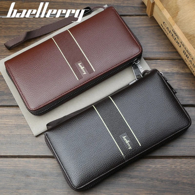 Baellerry Роскошные Брендовые мужские кошельки кошелек кожаный мужской деловой