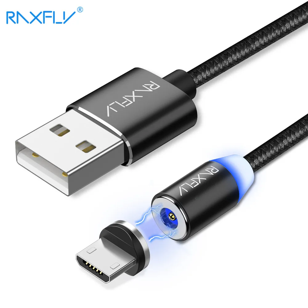 Кабель Micro USB RAXFLY магнитный кабель для Samsung S7 5 В/2 А зарядный провод Магнитный HTC Xiaomi
