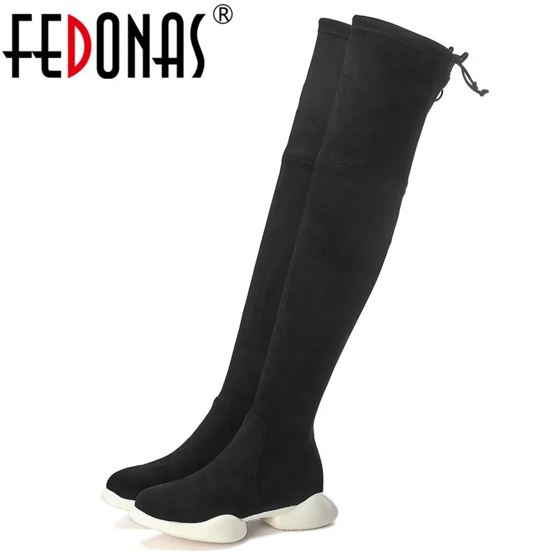 FEDONAS Women Round Toe Over The Knee Boots New Warm Autumn Winter Party Prom Platforms Shoes Woman Fashion Slip-on Socks Boots
FEDONAS Women Round Toe Over The Knee Boots New Warm Autumn Winter Party Prom Platforms Shoes Woman Fashion Slip-on Socks Boots
