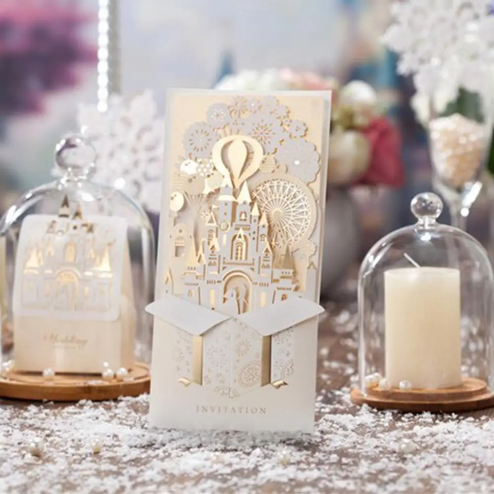 Invitation Card Romantic Castle Champagne Golden Invitation Card for Engagement Wedding Birthday Party
Invitation Card Romantic Castle Champagne Golden Invitation Card for Engagement Wedding Birthday Party