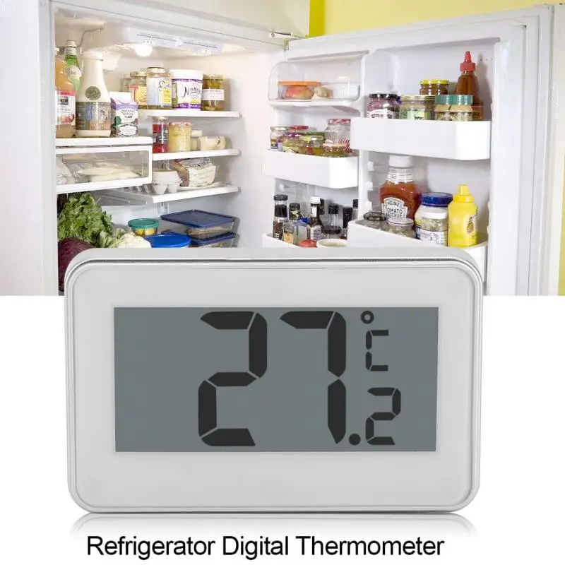 Wireless Electronic LCD Digital Thermometer Indoor Fridge Freezer Refrigerator Temperature Meter with Hanging Hook Termometer
Wireless Electronic LCD Digital Thermometer Indoor Fridge Freezer Refrigerator Temperature Meter with Hanging Hook Termometer