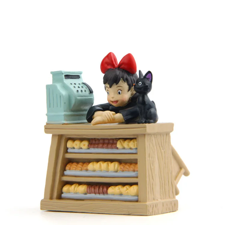 Hayao Miyazaki Ghibli Cute Anime Kiki's Delivery Service Kiki Blak Cat Jiji Action Figure Model PVC Doll Decoration for Gift
Hayao Miyazaki Ghibli Cute Anime Kiki's Delivery Service Kiki Blak Cat Jiji Action Figure Model PVC Doll Decoration for Gift