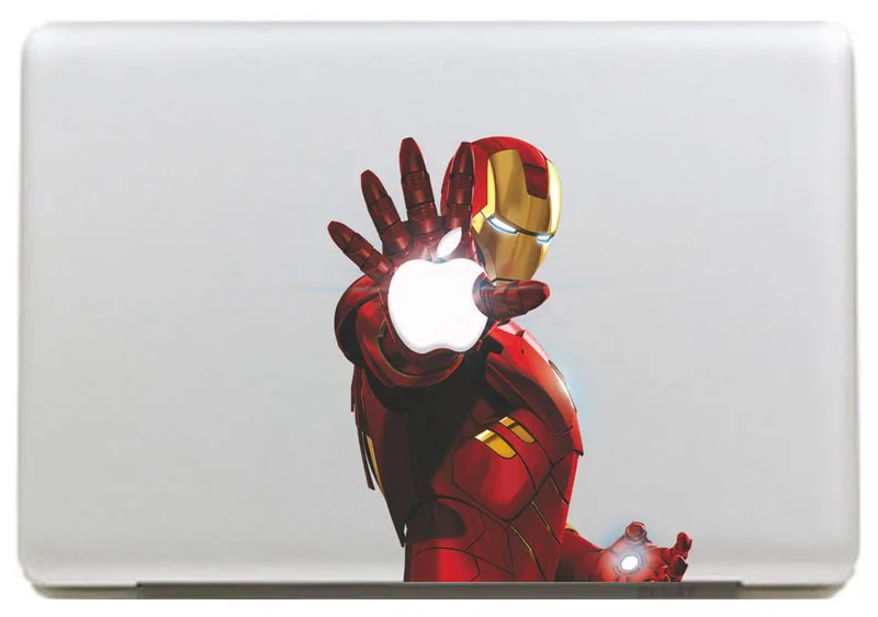 Излучающие лазер Железный человек Виниловая Наклейка для DIY Macbook Pro / Air 11 13 15
