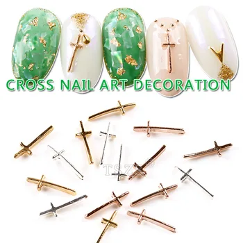 25pcs/lot Nail Tips Glitter Gold Silver Rose Gold Long Cross Pattern With Radian Nails Art Decoration
25pcs/lot Nail Tips Glitter Gold Silver Rose Gold Long Cross Pattern With Radian Nails Art Decoration